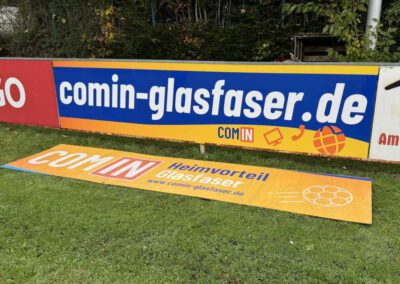 Bandenwerbung Fussballstadion