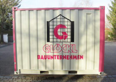 Baucontainer Beschriftung