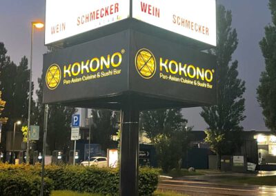 Leuchtkasten mit PVC Plane Backlite Ingolstadt