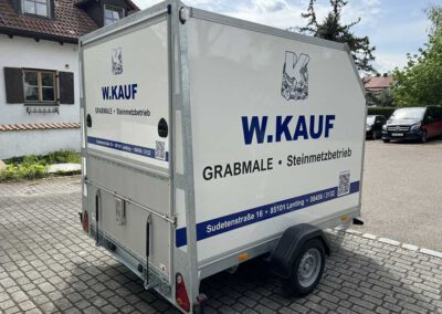 Fahrzeugbeschriftung Anhänger Kösching