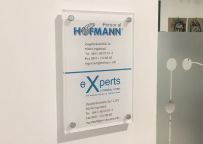 Praxisschild Acrylglas Ingolstadt