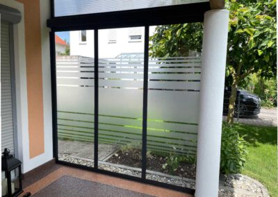 Sichtschutzfolie Terrasse Fenster